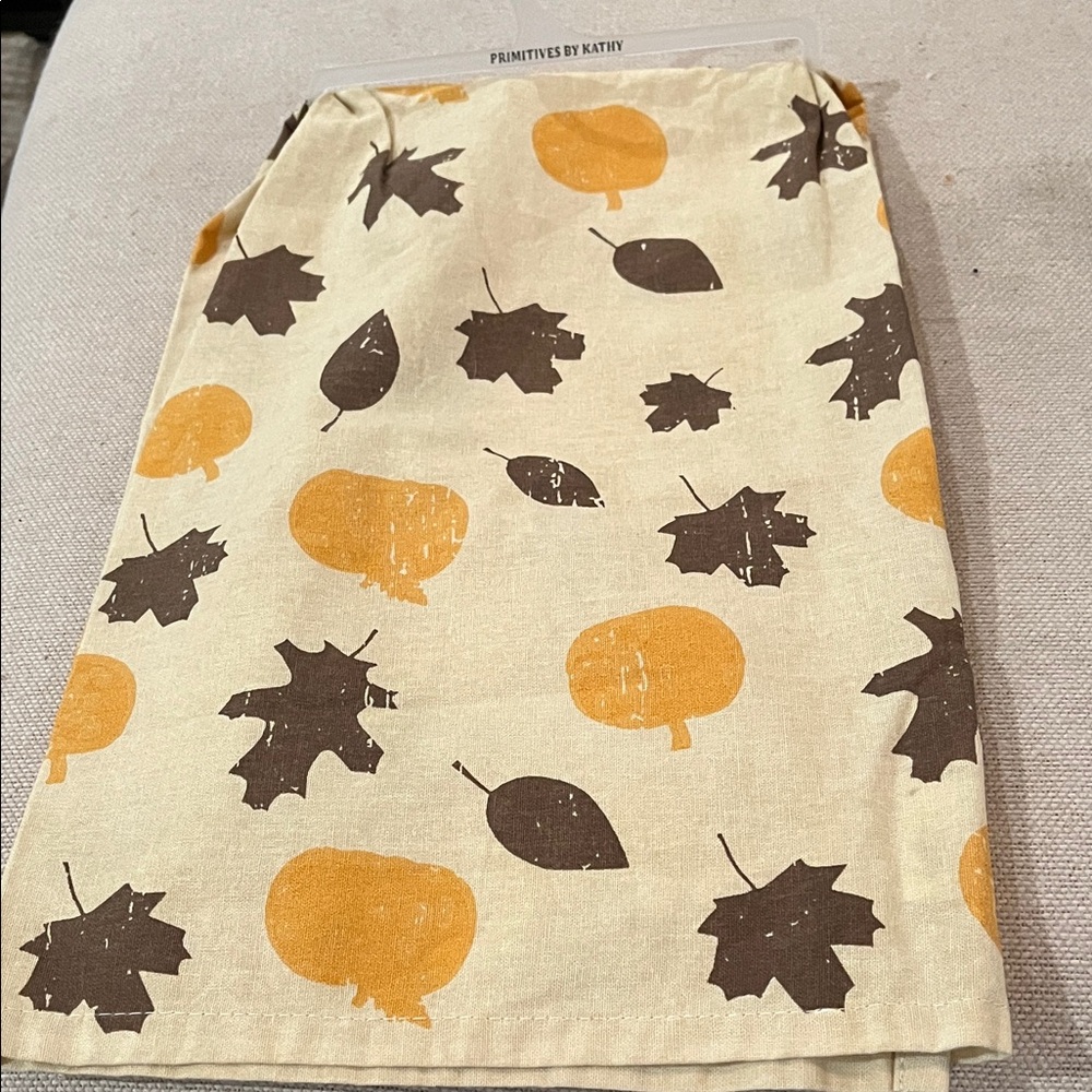 Primitives by Kathy Grateful Pumpkin Kitchen Tea Towel/NWT - Picture 10 of 10